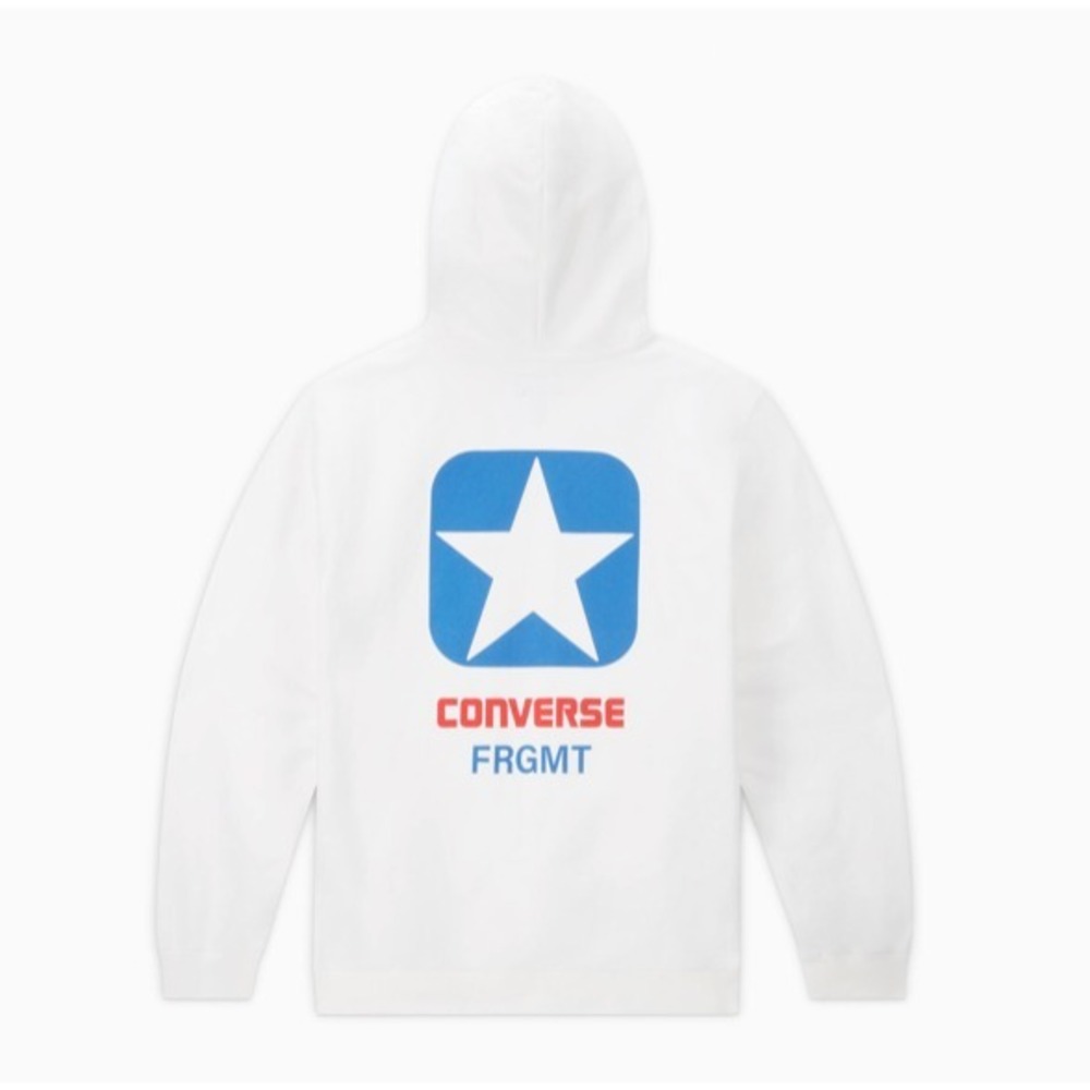 New Converse x FRGMT Large White Hoodie - Hiroshi Fujiwara  10025968-A01